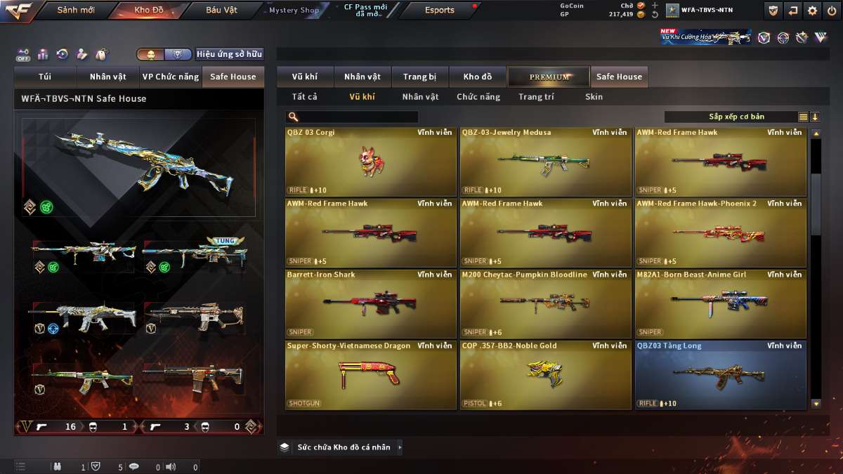 shop acc cf uy tin gia re